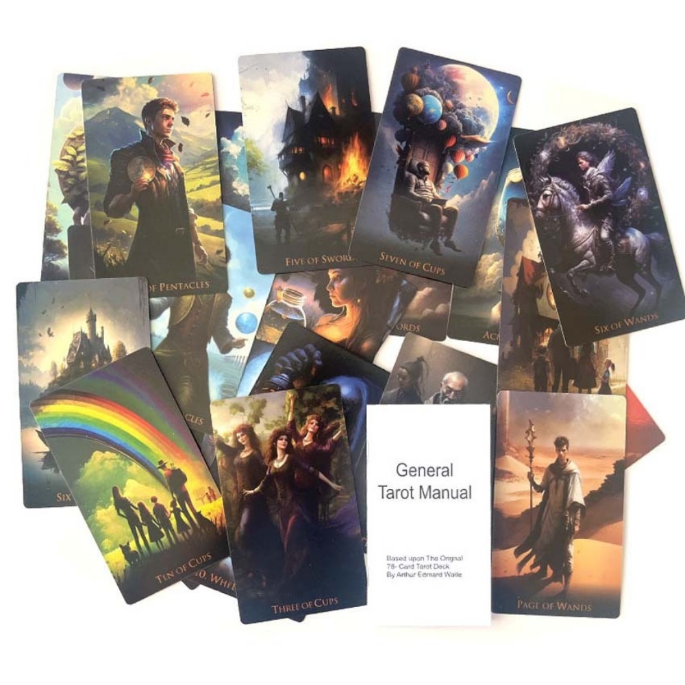 12*7 سنتيمتر عالم غريب التارو  - مراجعة Tarot Deck With Guidebook وسعره