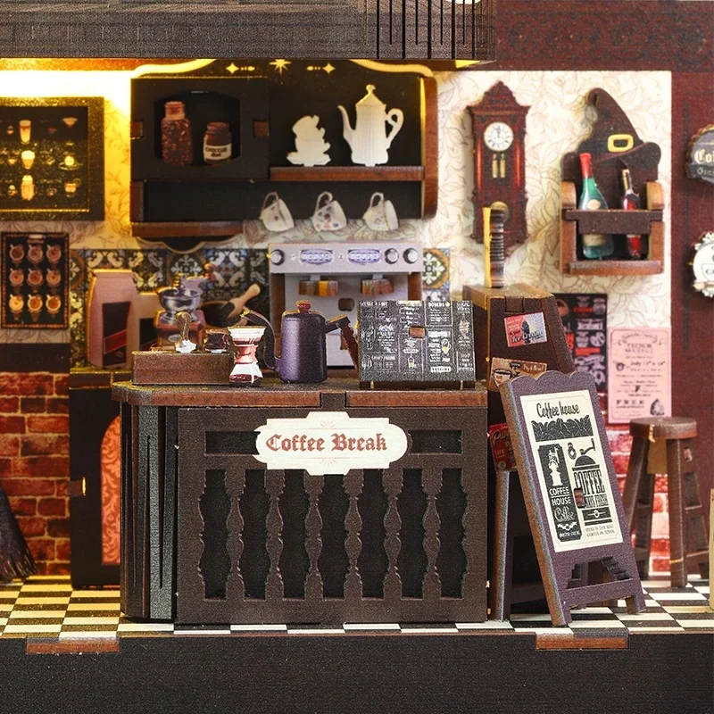 مجموعة تركيب رف الكتب المصغرة  - مراجعة Diy Wooden Book Nook Kit Shelf Insert وسعره