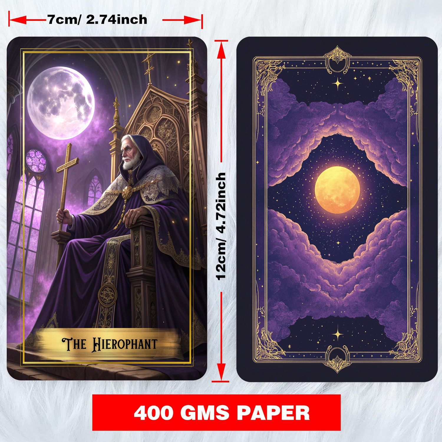 مجموعة بطاقات التاروت بيربل مو - مراجعة Tarot Deck With Guidebook وسعره